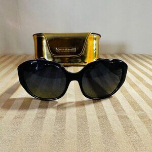 Tory Burch Ladies' Oversized Crystal Blue Sunglasses TY 7043 771/37